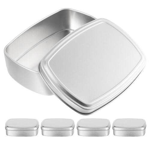 15Pcs Portable Aluminum Storage Cans Small Metal Boxes for Candy Soap