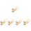 5Pcs Golden Eyeliner Pencil Sharpener Practical Manual Sharpener Gift 4