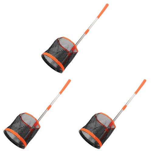 3Pcs Multi-Color Table Tennis Ball Picker with Long Handle Durable ABS 1