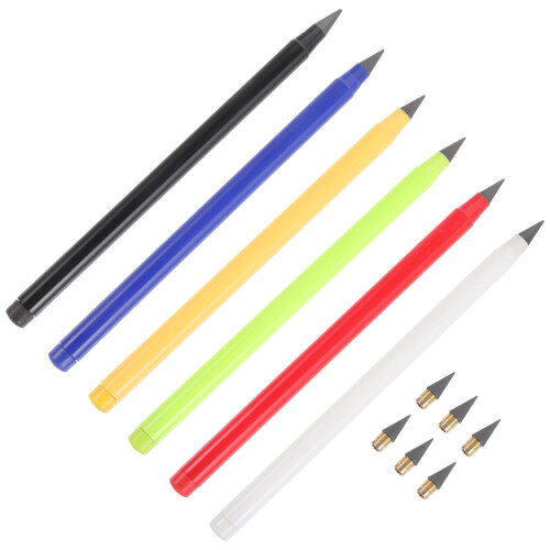 5Sets Forever Metal Pencils Inkless Drawing Writing Non Sharpening Set 2