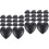 40Pcs Black Silicone Glasses Ear Grips for Secure Eyeglass Fit 5