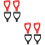 8Pcs Portable Plastic Grip Handles D-Shaped for Spade and Snow 3