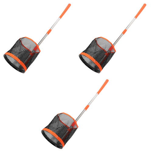 3Pcs Multi-Color Table Tennis Ball Picker with Long Handle Durable ABS 2