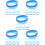 120Pcs Assorted Color Silicone Wristbands Elastic Decorative Bracelets 7