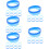 120Pcs Assorted Color Silicone Wristbands Elastic Decorative Bracelets 9