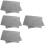 4Pcs Grey Felt Writing Pads Soft Desk Mats for Calligraphy and Drawing 9