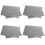 4Pcs Grey Felt Writing Pads Soft Desk Mats for Calligraphy and Drawing 7