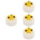 4Pcs White Artificial Cake Models PVC Decorative Simulation Cake Props 8