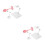 4Pcs Pink Plastic Action Figure Display Stands Adjustable Doll Holders 8
