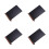 4Pcs Reusable Black Chalkboard for Table with Beech Wood Stand 4