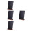 4Pcs Reusable Black Chalkboard for Table with Beech Wood Stand 7
