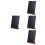 4Pcs Reusable Black Chalkboard for Table with Beech Wood Stand 6