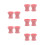 10Pcs Portable Silicone Makeup Brush Cleaner Cup Soft Pink Tool 6