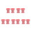 10Pcs Portable Silicone Makeup Brush Cleaner Cup Soft Pink Tool 7