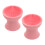 10Pcs Portable Silicone Makeup Brush Cleaner Cup Soft Pink Tool 2