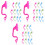 36Pcs Durable Plastic Gaps Cleaning Brushes for Sliding Door Tracks 5