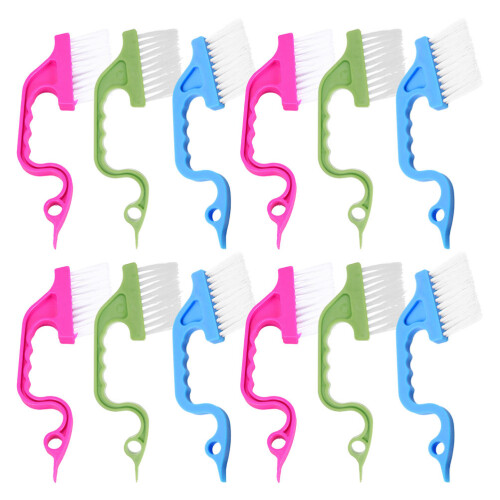 36Pcs Durable Plastic Gaps Cleaning Brushes for Sliding Door Tracks