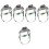 5Pcs Durable Hard Hat Liner Adjustable Suspension for Men 6