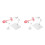 4Pcs Pink Plastic Action Figure Display Stands Adjustable Doll Holders 5
