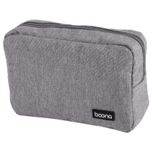 BOOna Przenośna Torba Podróżna Wielofunkcyjna Torba do Przechowywania na Laptopa Zasilacz Power Bank ŁAdowarka do Kabla Danych Szary