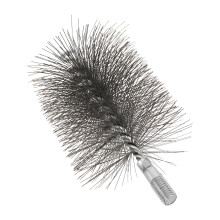 Stainless Steel Chimney Sweep Brush Silver for Log Burner Cleaning