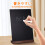 4Pcs Reusable Black Chalkboard for Table with Beech Wood Stand 3