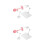 4Pcs Pink Plastic Action Figure Display Stands Adjustable Doll Holders 6