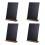 4Pcs Reusable Black Chalkboard for Table with Beech Wood Stand 9