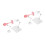4Pcs Pink Plastic Action Figure Display Stands Adjustable Doll Holders 4