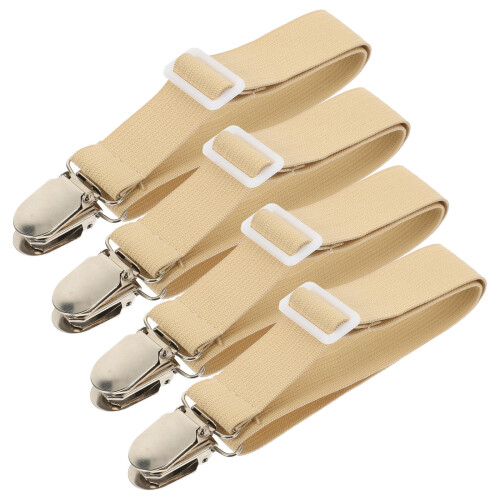 20Pièces Pinces En Métal Pour , Sangles Élastiques Réglables Kaki 1