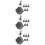 18Pcs Decorative Black Table Cover Weights with Easy-Use Metal Clips 9