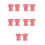 10Pcs Portable Silicone Makeup Brush Cleaner Cup Soft Pink Tool 9