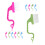 36Pcs Durable Plastic Gaps Cleaning Brushes for Sliding Door Tracks 3
