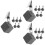 18Pcs Decorative Black Table Cover Weights with Easy-Use Metal Clips 7
