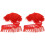 2Pcs Red Fringe Tassel Trim Polyester Lantern Accessory for Decor 3