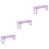 3Pcs Purple Manicure Hand Rest ABS Nail Arm Rest Foldable Cushion 6