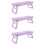3Pcs Purple Manicure Hand Rest ABS Nail Arm Rest Foldable Cushion 9
