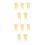 10Pcs Compact Beige Resin Tooth Model Toy for Educational Use 7