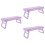 3Pcs Purple Manicure Hand Rest ABS Nail Arm Rest Foldable Cushion 7