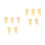 10Pcs Compact Beige Resin Tooth Model Toy for Educational Use 8