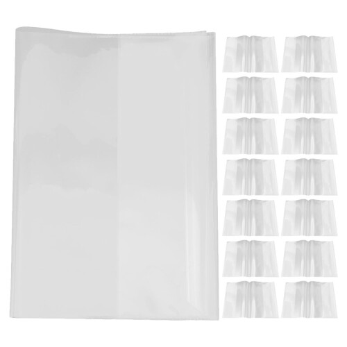 80Pcs Transparent Book Covers Plastic Waterproof Sleeve Protectors