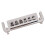 Pro 52.5mm Pigtail Style Adjustable Wraparound Bridge Tailpiece for  Style Electric Guitar, Silver 4