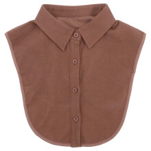 5Pcs Comfortable Brown Polyester Detachable Collar for Women Shirts