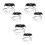 3Sets Adjustable Bat Design Pet Chest Strap PU Leash for Small Pets 5
