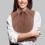 5Pcs Comfortable Brown Polyester Detachable Collar for Women Shirts 3