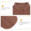 5Pcs Comfortable Brown Polyester Detachable Collar for Women Shirts 6