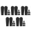 60Pcs Practical Black Claw Machine Claw Grippers Protective Sleeves 10