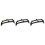 3Pcs Black Plastic Purse Frames Kiss Lock Clasp for DIY Bag Making 4