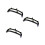 3Pcs Black Plastic Purse Frames Kiss Lock Clasp for DIY Bag Making 9