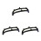 3Pcs Black Plastic Purse Frames Kiss Lock Clasp for DIY Bag Making 6